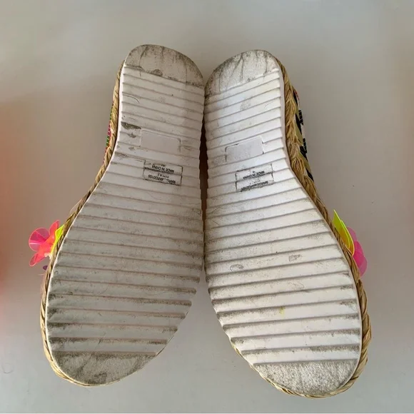 Betsey Johnson Womens Marge Floral Espadrille Platform Slide Sandals US 8.5 M - Picture 6 of 8